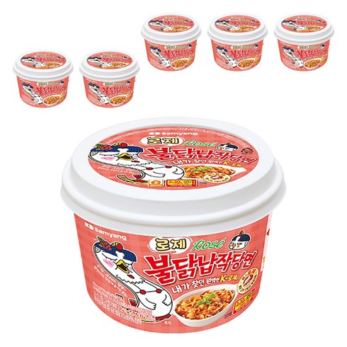 불닭 로제 납작 당면 169.4g, 6개