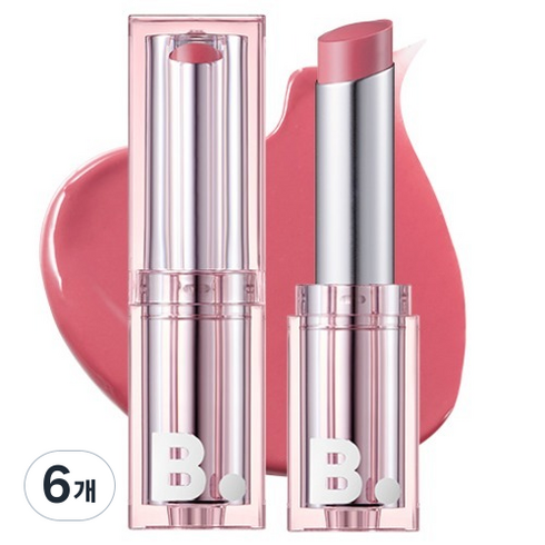 비바이바닐라 글로우 베일 립스틱 4.3g, PK01 헤더 블렌드, 6개