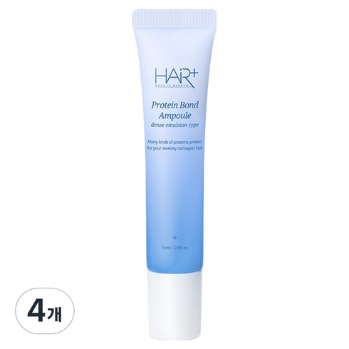 헤어플러스 단백질 본드 헤어 앰플, 15ml, 4개