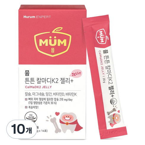 MUM 튼튼 칼마디K2 젤리+ 20g, 14회분, 10개