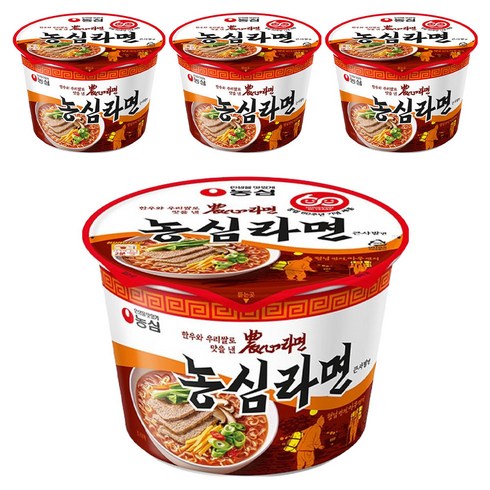 농심 라면 큰사발면 95g, 4개