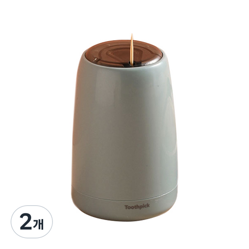 디앤제이 심플 터치 이쑤시개 홀더 A1, 그린, 2개