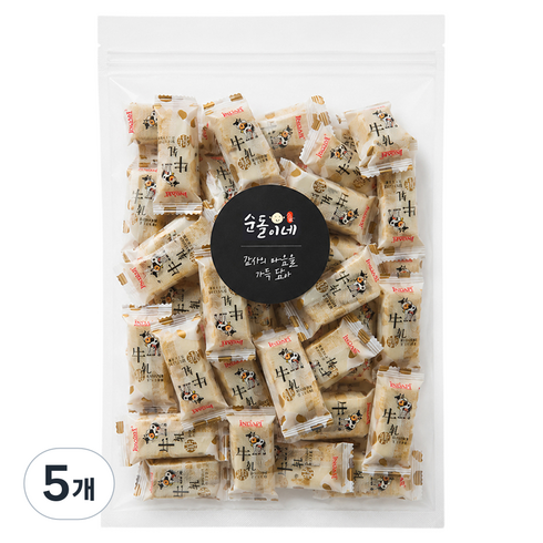 순돌이네 부드럽고 달콤한 땅콩누가캔디, 400g, 5개