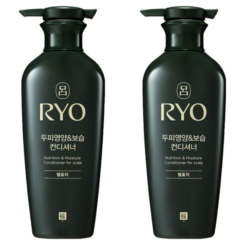 려 두피영양 보습 컨디셔너 발효녹차, 400ml, 2개