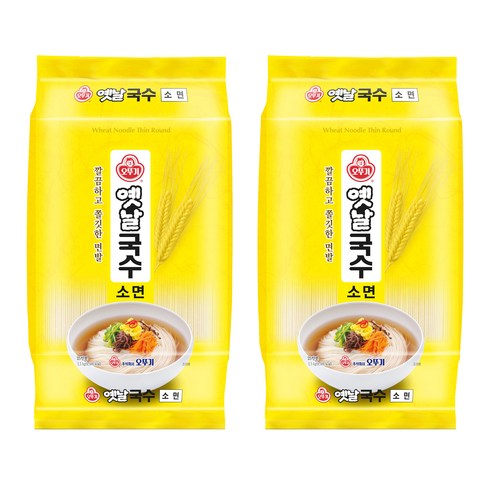 오뚜기옛날 국수 소면, 2.5kg, 2개