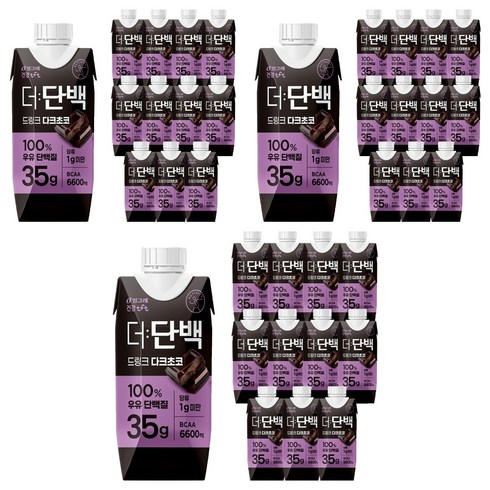 더단백 드링크 다크초코, 330ml, 36개