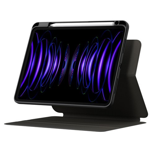 베이스어스 마그네틱 펜슬 커버 태블릿PC 케이스, 블랙, 1개