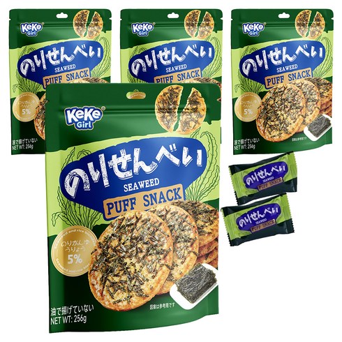 케케걸 씨위드 퍼프 스낵 56p, 256g, 4개
