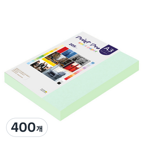 종이문화 프린트 프로 두꺼운 칼라복사지 205g No.14 블루, A3, 400개