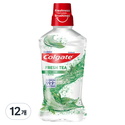 콜게이트 후레쉬티 마우스워시, 750ml, 12개