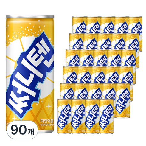 해태htb 써니텐 파인애플향, 250ml, 90개
