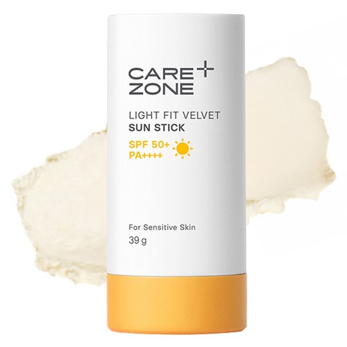 케어존 라이트핏 벨벳 선스틱 SPF50+ PA++++, 39g, 1개