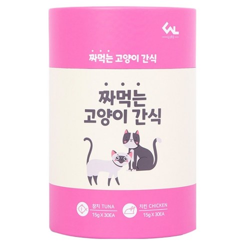 씨엔앨 고양이 짜먹는 간식, 혼합맛(참치/치킨), 900g, 1개