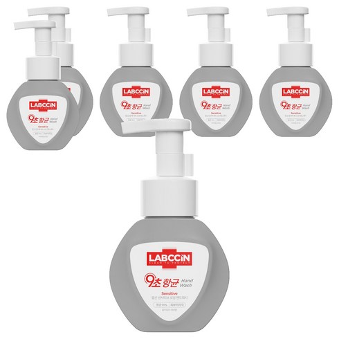 랩신 센서티브 포밍 핸드워시 파우더리 허브향, 250ml, 6개