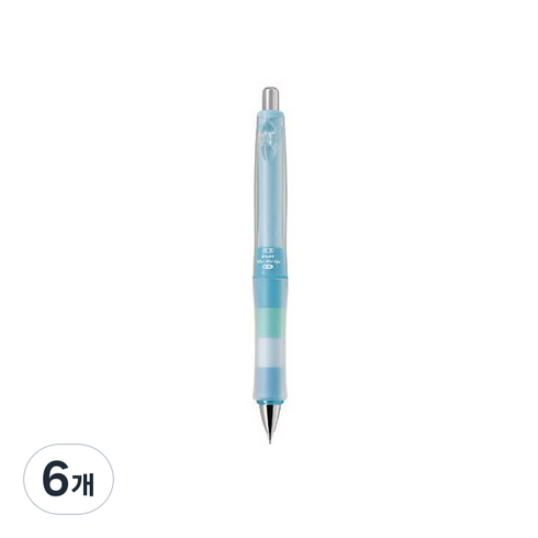 닥터그립 플레이보더 샤프 PAL 아쿠아블루, 0.5mm, 6개