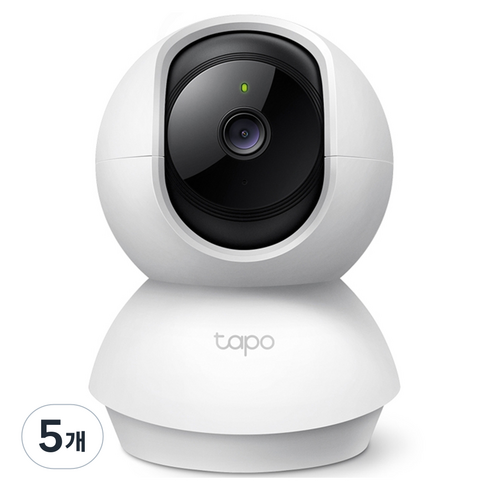 타포 360도 회전형 FHD 화질 스마트 Wi-Fi 홈 CCTV 실내용, Tapo C200C, 5개