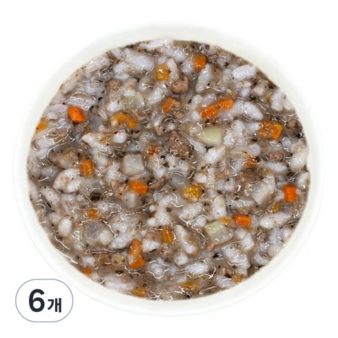 짱죽 실온 이유식 후기 진밥, 혼합맛(블루베리/한우), 160g, 6개