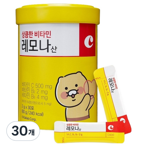 레모나 상큼한 비타민C 30포, 60g, 30개