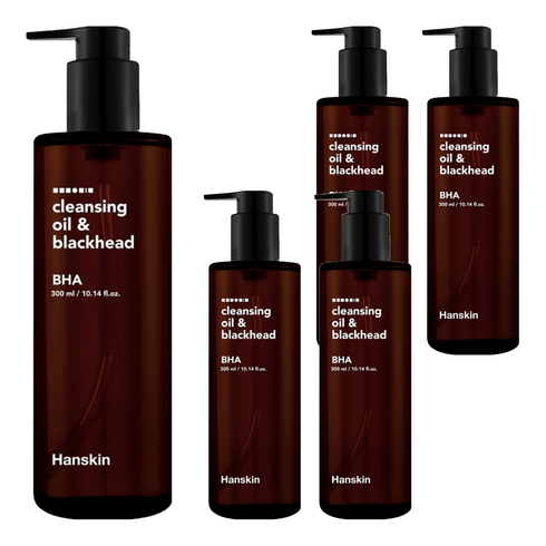 한스킨 클렌징오일 & 블랙헤드 BHA, 300ml, 5개