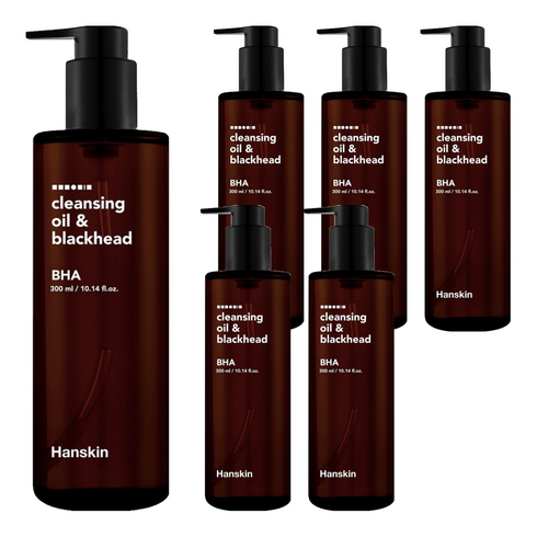한스킨 클렌징오일 앤 블랙헤드 BHA, 300ml, 6개