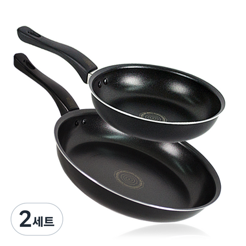 오스벨 베이직 프라이팬세트 2개, 혼합색상, 20cm + 28cm, 2세트