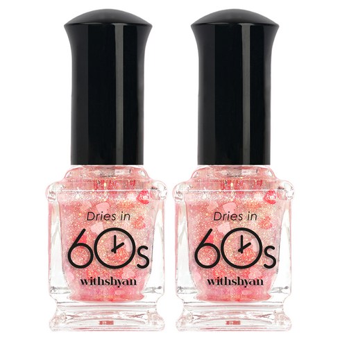 위드샨 60초 매니큐어, M18앨리스하트, 9ml, 2개
