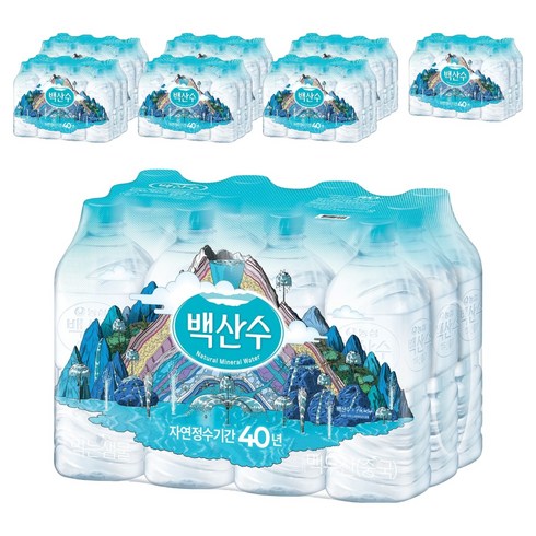 백산수 생수 무라벨, 1L, 96개
