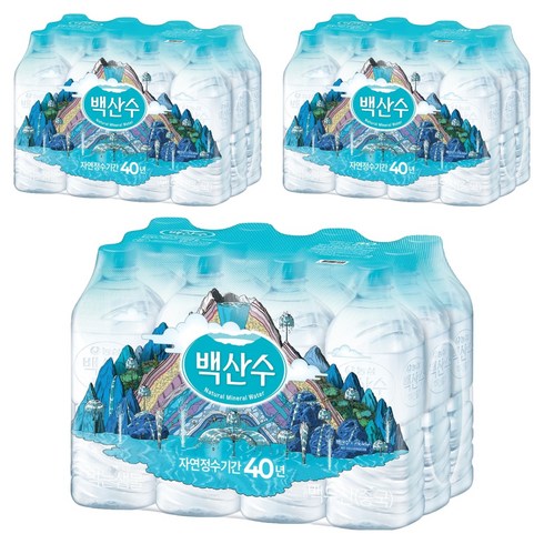백산수 생수 무라벨, 1L, 36개