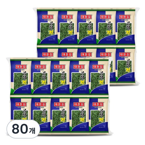 대천김 곱창 도시락김 5g, 80개
