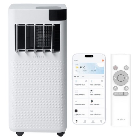 쿠잉 26㎡ 3in1 앱연동 스마트 이동식 에어컨 고객직접설치, ACP-S9000W