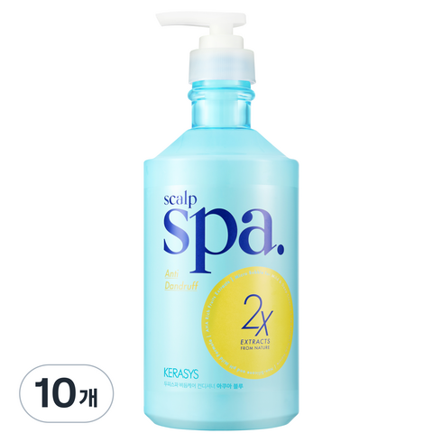 케라시스 두피스파 비듬케어 컨디셔너 아쿠아블루, 10개, 750ml