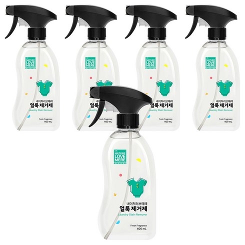 네이쳐러브메레 얼룩 제거제, 5개, 400ml
