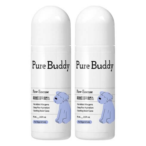 퓨어버디 포우 에센스 강아지 발바닥 보호제, 75ml, 2개