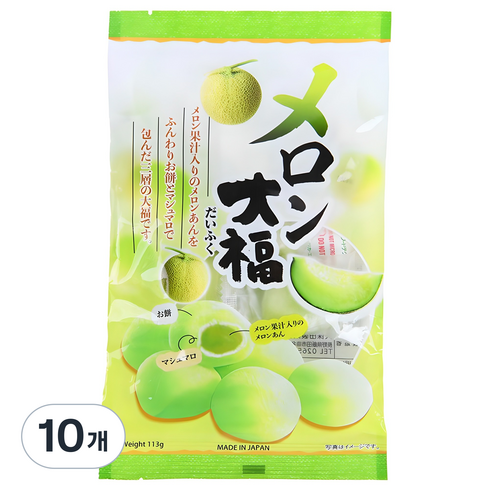 쿠보타 멜론 찹쌀떡, 113g, 10개