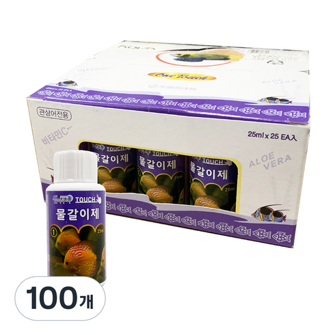 샘아쿠아 터치 물갈이제, 25ml, 100개