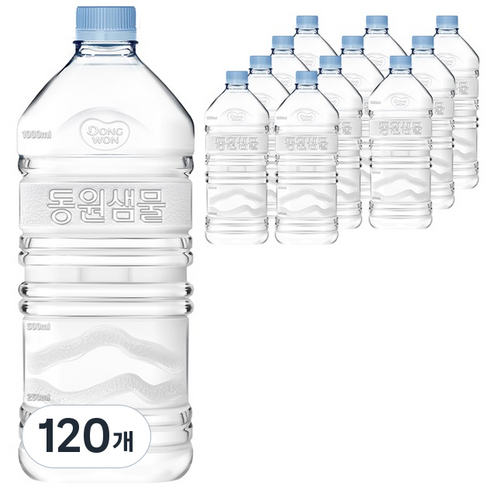동원샘물 생수 무라벨, 1.1L, 120개