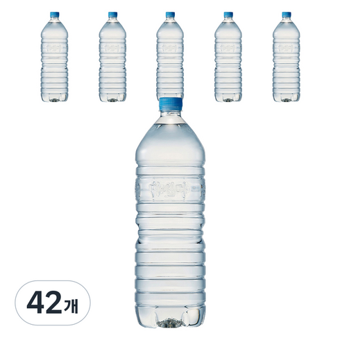 마신다 먹는샘물 무라벨, 2L, 42개