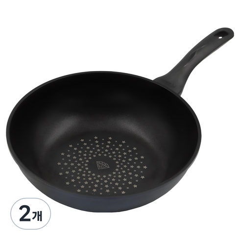 키친웰 셰프요리 다이아몬드 궁중팬 국산, 28cm, 2개