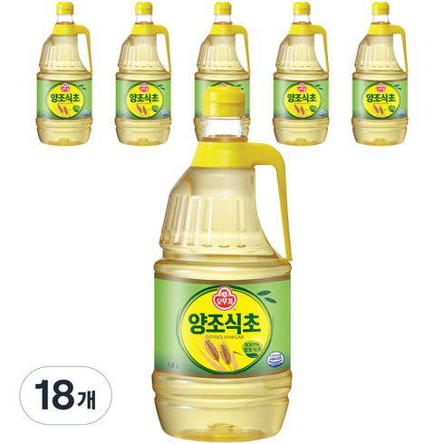 오뚜기 양조 식초, 1.8L, 18개