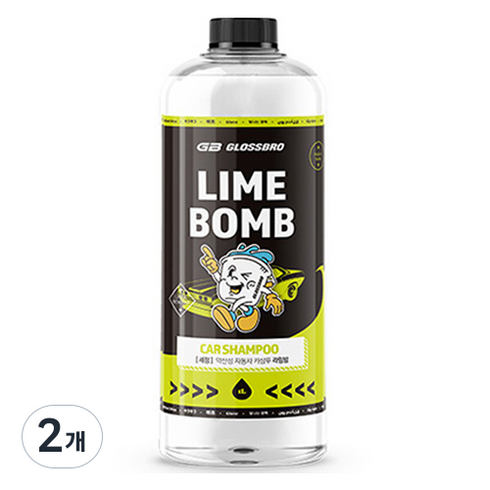 글로스브로 라임밤 약산성 카샴푸, 1L, 2개