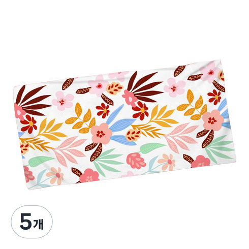 알로데 자연 리프 플라워 비치타월 90 x 180 cm, 19 섬세한리프, 5개