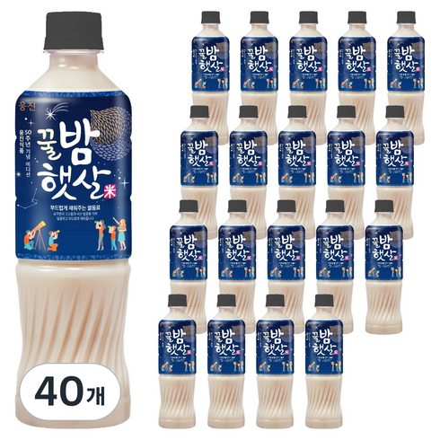 아침햇살 웅진 50주년 꿀밤햇살, 40개, 500ml