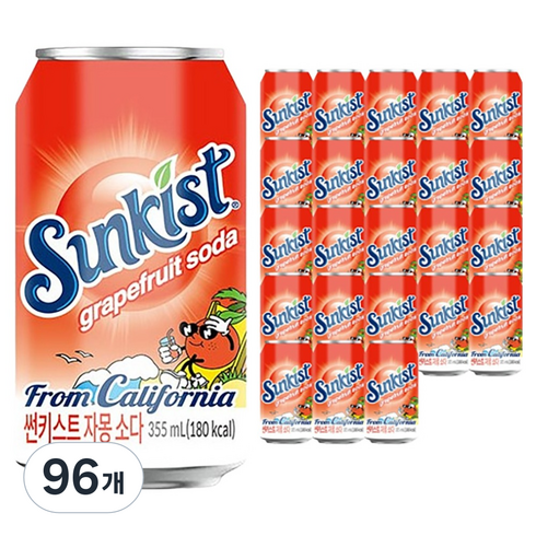 썬키스트 자몽소다, 355ml, 96개