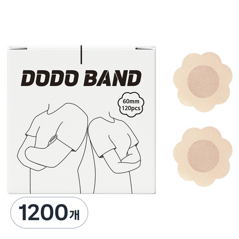 도도밴드 플라워형 특대형 니플 밴드 60mm, 1200개