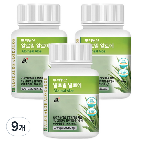 두리농산 알로밀 알로에, 72g, 9개