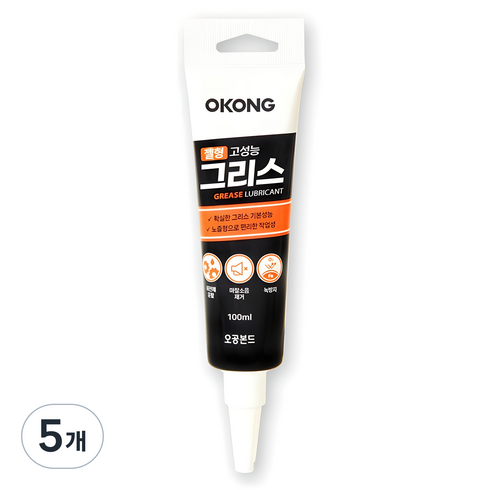 오공 고성능 그리스 젤형 100ml, 5개