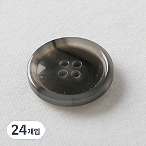 디젤 단추 23mm, 그레이, 24개입