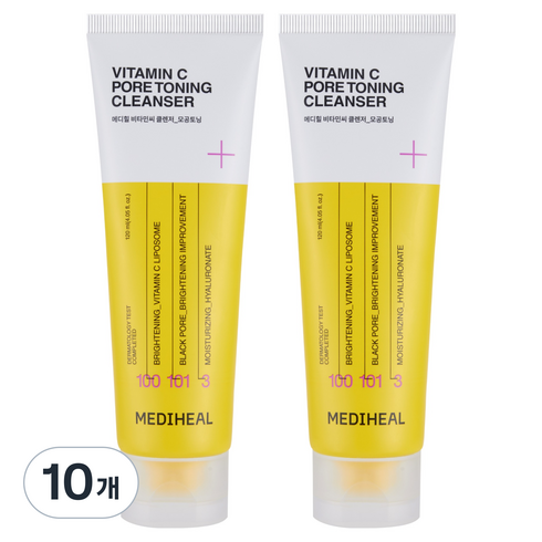 메디힐 모공토닝 클렌징폼, 120ml, 10개