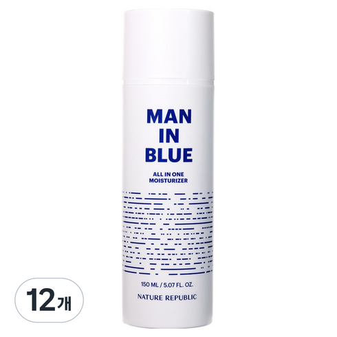 네이처리퍼블릭 맨 인 블루 올인원 모이스처라이저, 150ml, 12개