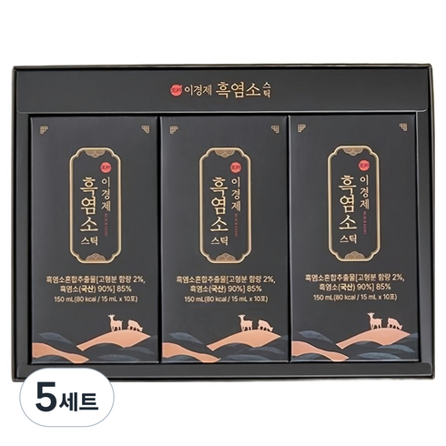 래오이경제 흑염소 스틱 30포, 450ml, 5세트